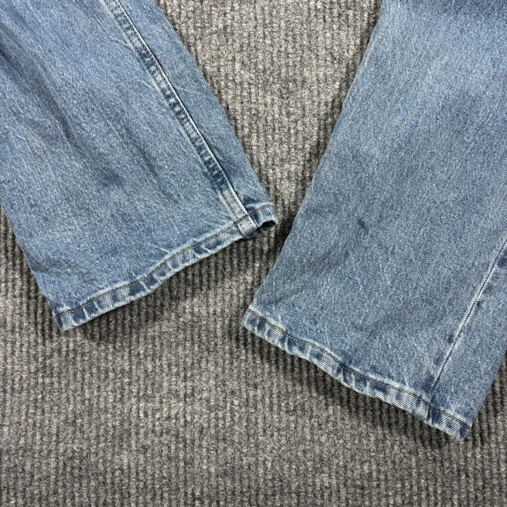 Wrangler Jeans Mens 38x30 Blue Premium Quality Straight Leg Denim Casual